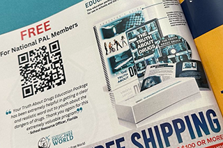 qr code in pal conference brochure