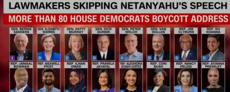 Democrats Netanyahu boycott