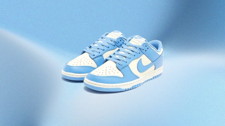 nike dunk low coconut milk university blue