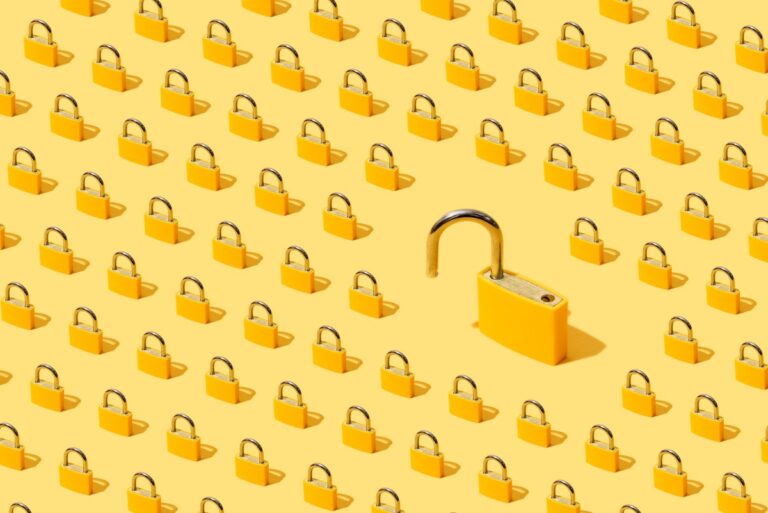 yellow padlock cyber rating getty