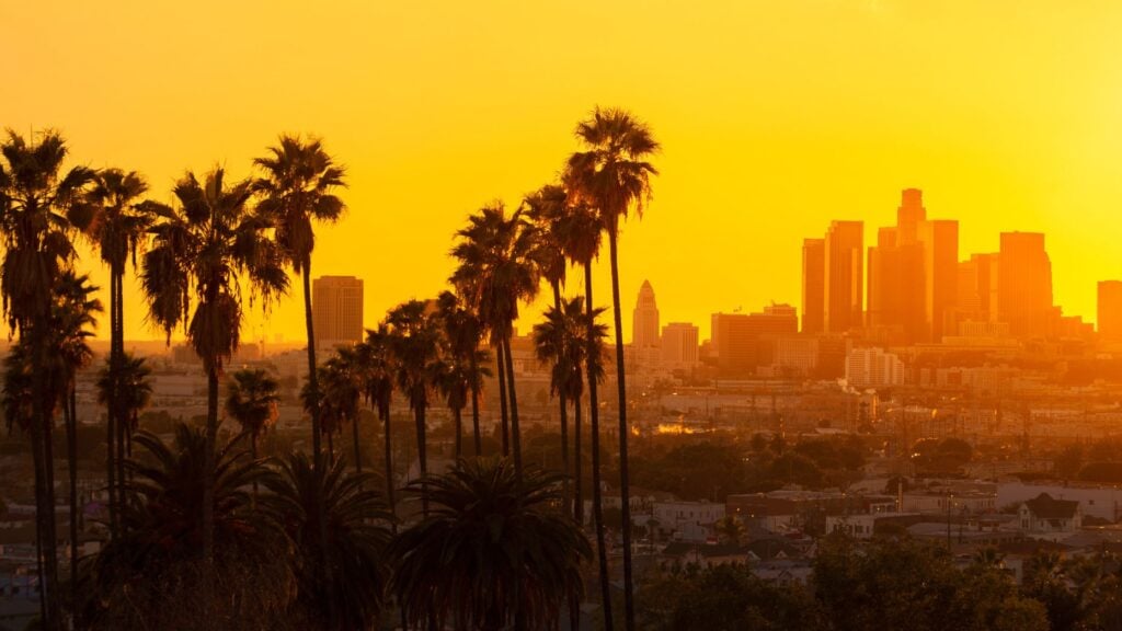 LA skyline Canva