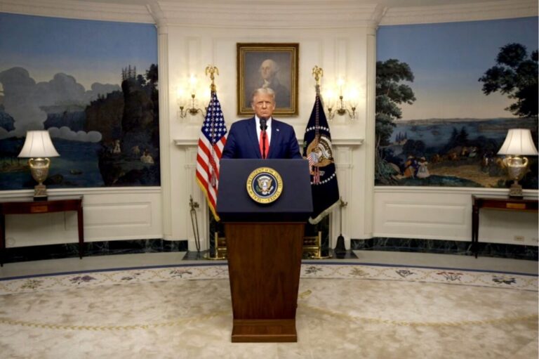 trump at the podium scaled