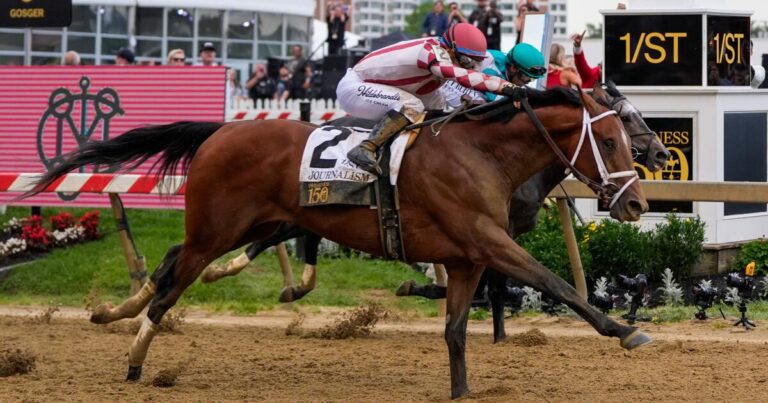 urlhttps3A2F2Fcalifornia times brightspot.s3.amazonaws.com2F752F062Facf5722a4075af76280df72c1f902Fpreakness stakes horse racing 54542